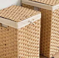 2 Giỏ vuông đựng đồ giả mây