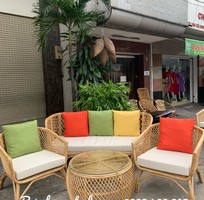 Sofa mây tự nhiên hiện đại cho phòng khách