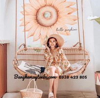 3 Ghế xích đu đôi mây tre đan tự nhiên treo trần nhà