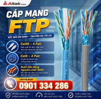 Cáp mạng FTP Cat5e Cat6 100 Đồng ALTEK KABEL