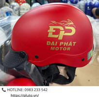 1 Nón Bảo Hiểm Xe Máy   Mẫu Đẹp, An Toàn, In Logo Theo Yêu Cầu