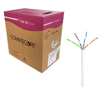 Cáp mạng Commscope Cat.5e U/UTP, 4 đôi, CM, 24AWG, Solid, màu trắng, 305m  6-219590-2