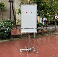 2 Bảng Flipchart Plus Từ Hàn Quốc Chân Inox 100x60cm