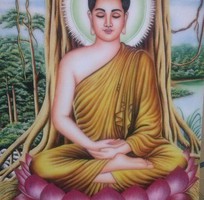 Tranh đá quý Đức Huân   Chân dung Phật Tổ