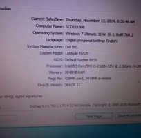 3 Bán chú Laptop Dell Latitude E6520 pin 3H
