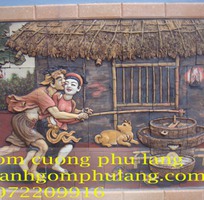 3 Tranh gốm đồng quê