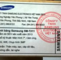 5 Samsung galaxy tab 3 T211 còn bảo hành 10 tháng