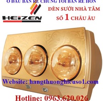 1 Đèn sưởi nhà tắm heizen bảo hành 10 năm  HE2B