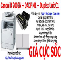 1 Khuyến mãi máy photo Canon iR 2002N giá sốc, chi phí mực phụ tùng giá thành phấp