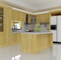 2 Tủ bếp gỗ sồi nga bền đẹp giá tốt