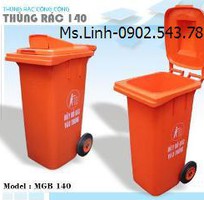 3 Thùng rác công nghiệp 120 lít, thùng chứa rác thải công nghiệp