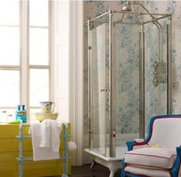 4 Phòng tắm cổ điển với giấy dán tường phong cách vintage