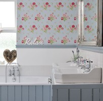 8 Phòng tắm cổ điển với giấy dán tường phong cách vintage
