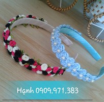 9 Bờm tóc, cài tóc, cột tóc, trâm cài tóc, vòng hoa, lọ cắm hoa... handmade