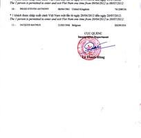 2 Duyệt Công văn nhập cảnh các quốc tịch khó, Xin visa Việt Nam Quốc tịch Châu Phi