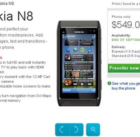 Cần bán đt Nokia n8 Giá 550k