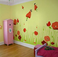 2 Những mẫu tranh dán tường đáng yêu cho phòng trẻ em