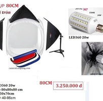 1 Hộp chụp sản phẩm 60cm x60cm LED và các softbox 50x70cm