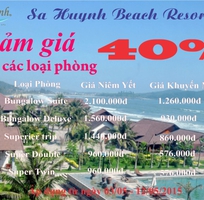 Sa Huynh Beach Resort khuyến mãi giảm giá 40 các loại phòng.
