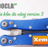 Móc khóa kềm đa năng version 3 ( có đèn pin )