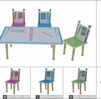 Bàn ghế trẻ em, bàn ăn cho bé, bàn ghế xinh, nội thất trẻ em