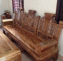 Bán bộ bàn ghế phòng khách làm từ gỗ lát hoa vân chun tuyệt đẹp