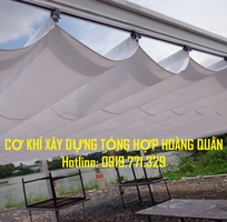 6 Chuyên bán bạt xếp, hướng dẫn thi công bạt xếp, cung cấp linh kiện mái hiên di động, mái che xếp