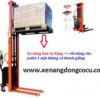 3 Xe nâng bán tự động điện, xe nâng tay bán tự động,xe nâng bán tự động