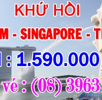 Vé máy bay khứ hồi đi Singapore chỉ 1.590.000 đồng