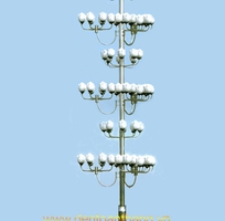 3 Trụ đèn trang trí sân vườn 2 đến 50 bóng giá rẻ, thiết kế miễn phí
