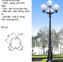 15 Trụ đèn trang trí sân vườn 2 đến 50 bóng giá rẻ, thiết kế miễn phí