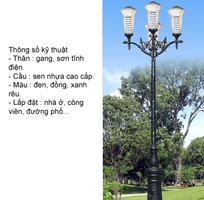 16 Trụ đèn trang trí sân vườn 2 đến 50 bóng giá rẻ, thiết kế miễn phí