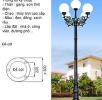 19 Trụ đèn trang trí sân vườn 2 đến 50 bóng giá rẻ, thiết kế miễn phí