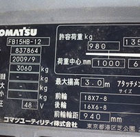 2 Xe nâng Komatsu FB15HB-12 nhập từ nhật bản giá cả cạnh tranh
