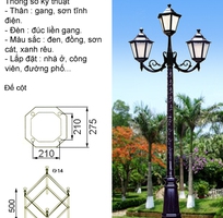 Trụ đèn trang trí sân vườn 1 đến 50 bóng