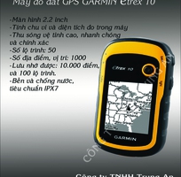 Máy đo diện tích đất cầm tay, định vị GPS Garmin eTrex 10  thương hiệu mỹ