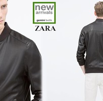Áo khoác Zara mixed fabric jacket