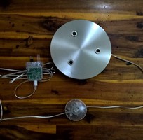 4 Đèn cây TIVED LED flolamp, nickel-plated.