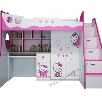 2 Giường Hello Kitty, Bàn học Hello Kitty, Nội thất Cát Đằng