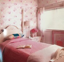 5 Giấy dán tường màu hồng hồn nhiên cho phòng bạn gái, phòng bé gái yêu thương