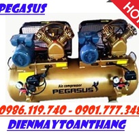 Máy nén khí dây đai, máy nén khí chạy điện Pegasus 3 HP  bính 100L giá rẻ.