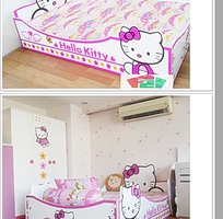 Giường đơn Kitty giường trẻ em giá rẻ