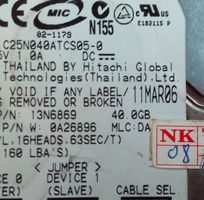 2 Ổ 80gb ATA Hitachi 5400rpm made in thailan