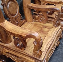 1 Bộ bàn ghế salon tay 12 gỗ cẩm lai 6 món