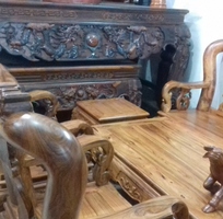 2 Bộ bàn ghế salon tay 12 gỗ cẩm lai 6 món
