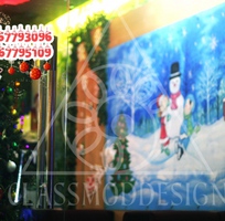 4 CLASSMOD.DESIGN Vẽ tranh kính noel,giáng sinh 2015 TPHCM