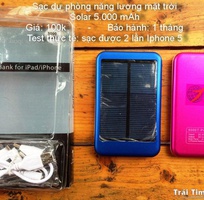 2 Bán sạc dự phòng năng lượng mặt trời Power bank, Solar bank 4.500 – 5.000 – 10.000 mAh