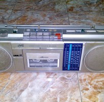 Radio, cassette JVC Nhật cổ, xách tay, 2 loa