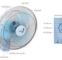 3 Quạt treo tường Asia L16003 tại Đà Nẵng