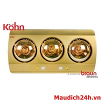 Đèn sưởi nhà tắm Braun 3 bóng của Đức KNO3G : 650.000đ